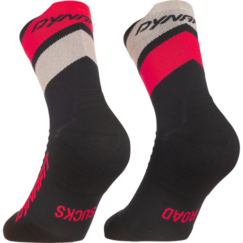 Dynafit Ultra Mid Socks Black Out/Ultra Coral