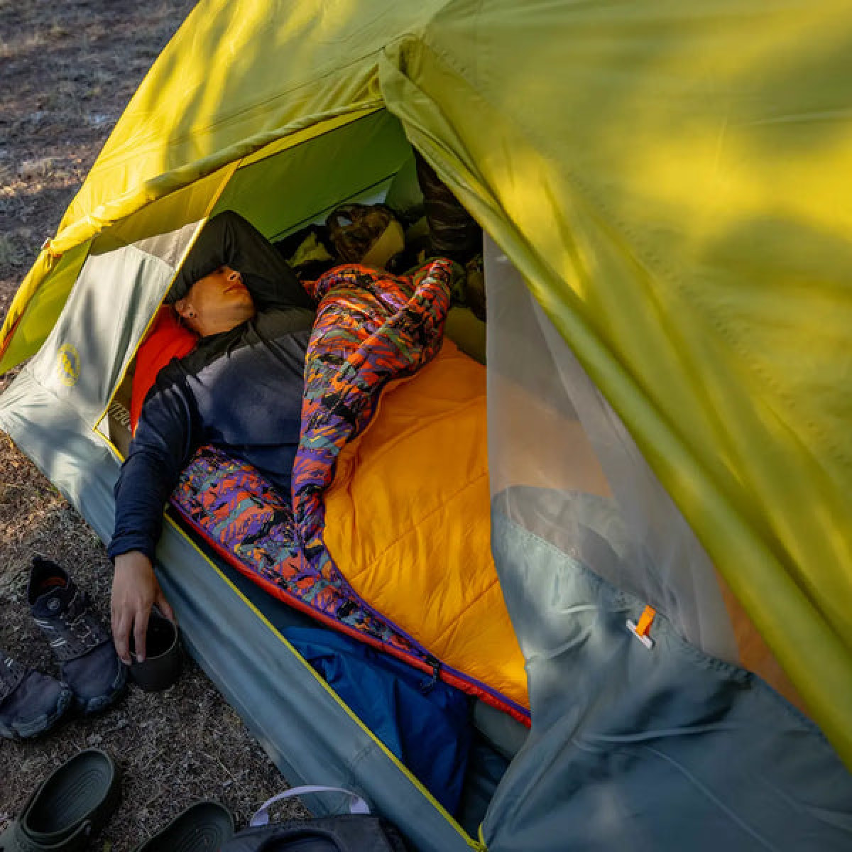 Дамски спален чувал Big Agnes Anthracite 20 Sleeping Bag Women Long Right - Alpenglow