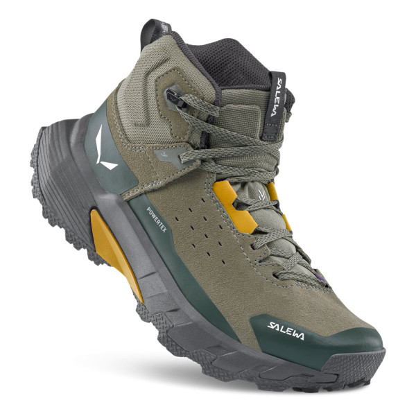 Мъжки туристически обувки Salewa Pedroc 2 Leather Mid Powertex Boot Men Faded Green/Dark Olive