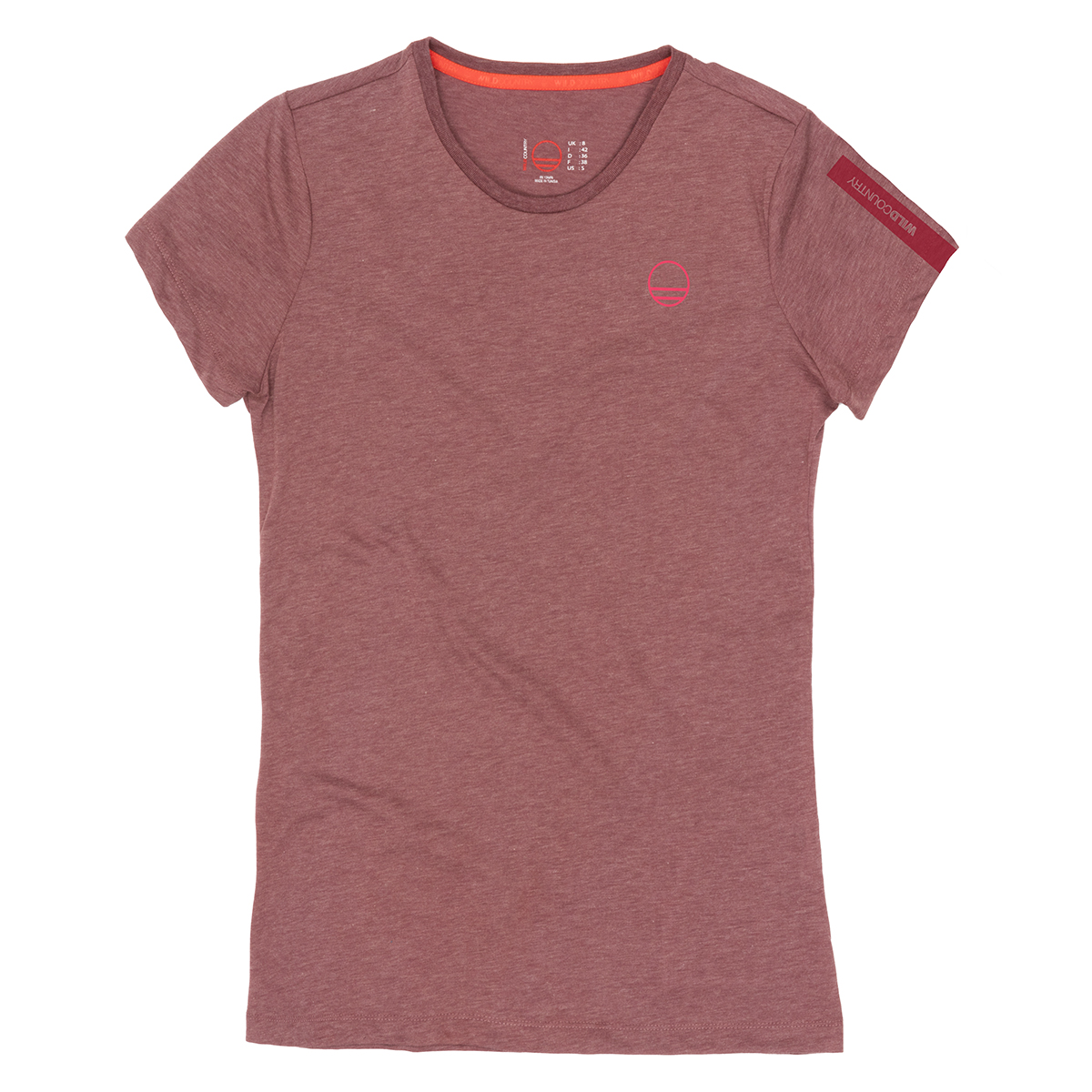 Дамска тениска Wild Country Curbar Graphic T-Shirt Women Tawny Port Melange