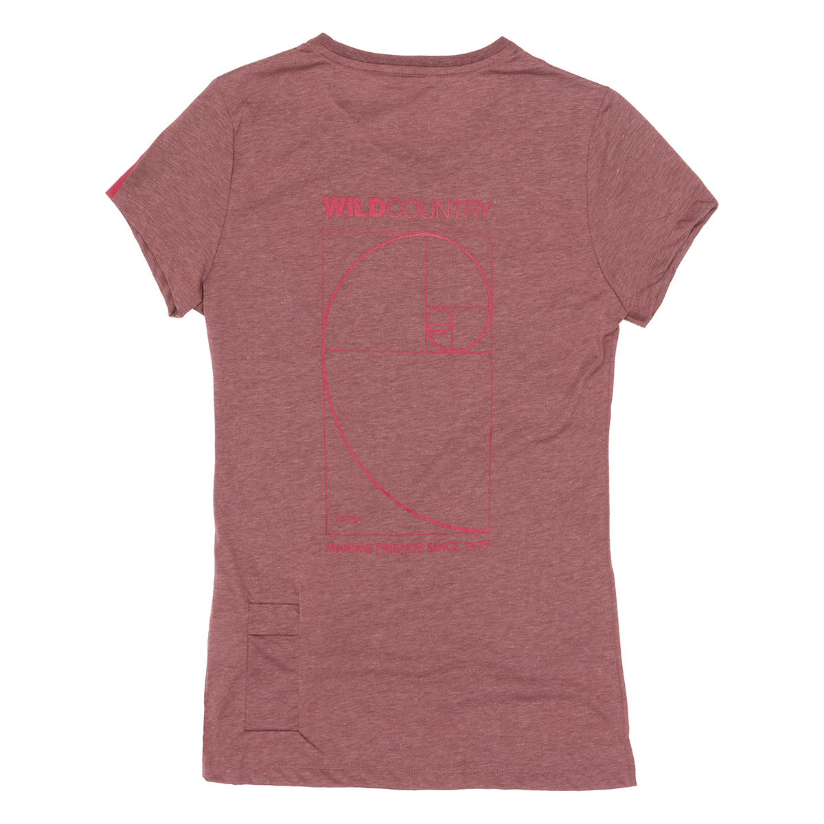 Дамска тениска Wild Country Curbar Graphic T-Shirt Women Tawny Port Melange