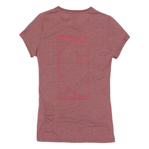 Дамска тениска Wild Country Curbar Graphic T-Shirt Women Tawny Port Melange