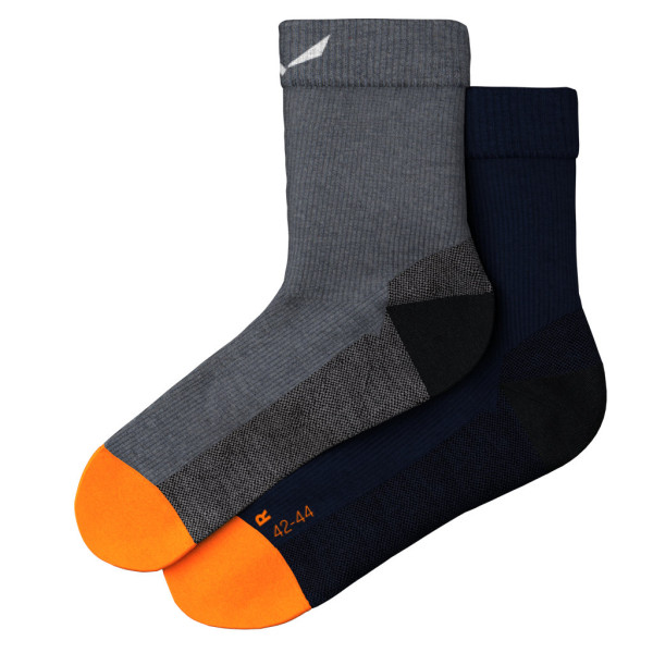 Мъжки туристически чорапи Salewa Mountain Trainer Merino Quarter Socks Men Navy Blazer