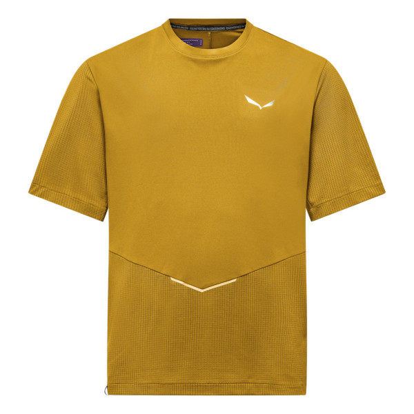 Мъжка туристическа тениска Salewa Pedroc Dry Hyb T-Shirt Men Olive Oil