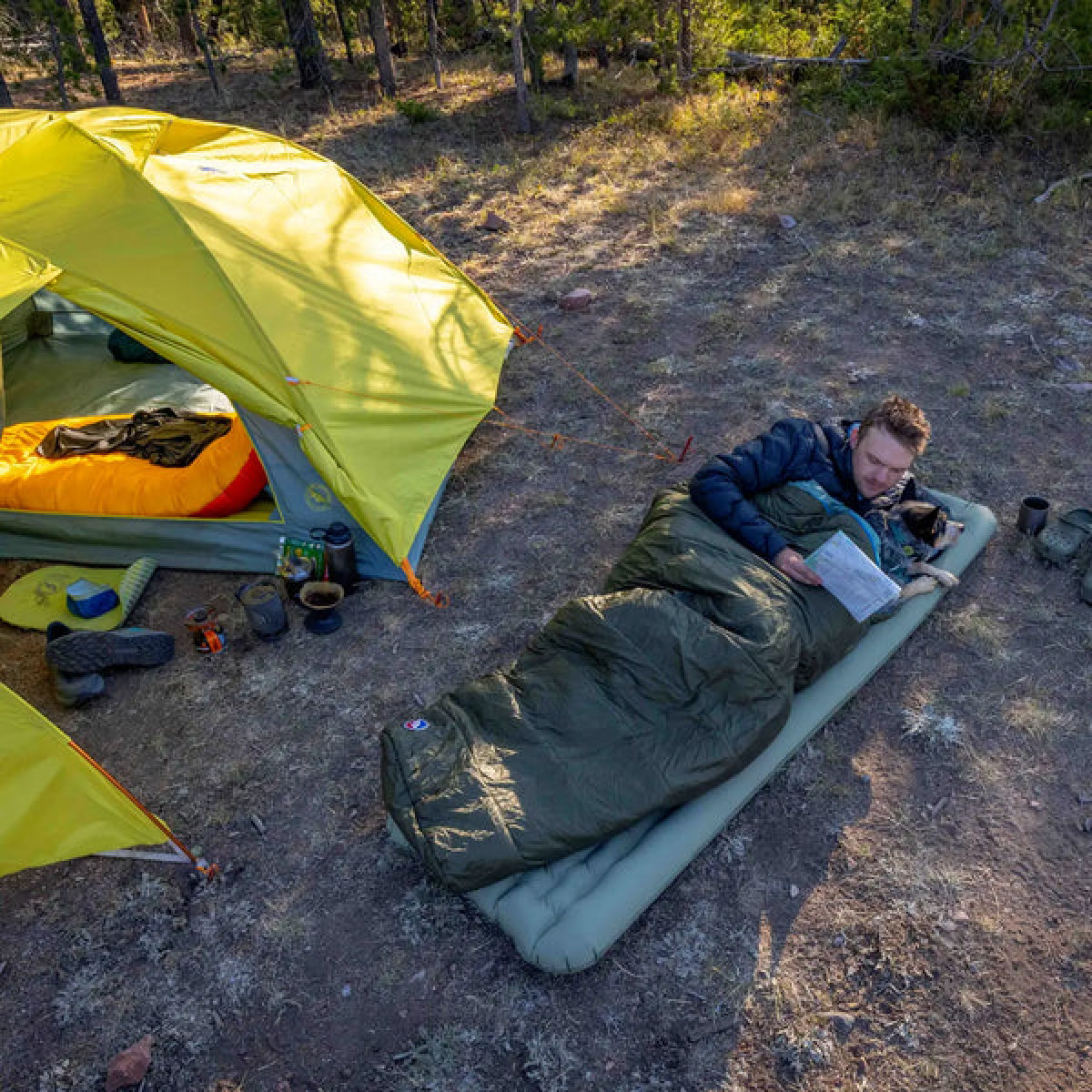 Спален чувал Big Agnes Anthracite 20 Sleeping Bag Wide Long Left