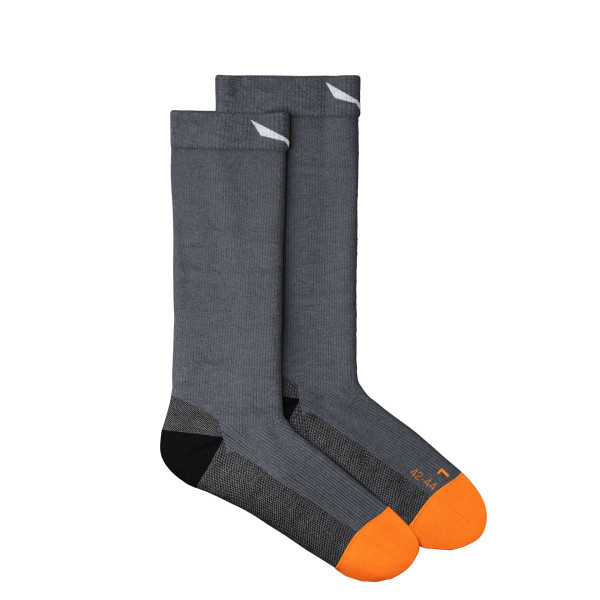 Мъжки туристически чорапи Salewa Mountain Trainer Merino Crew Socks Men Grey Melange