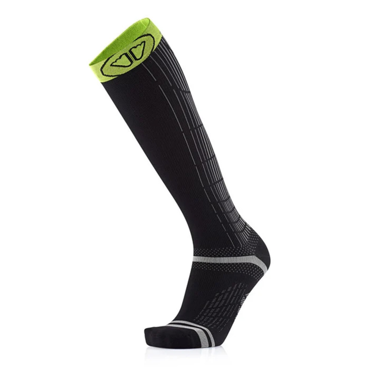 Чорапи за бягане Sidas Endurance Racing Trail Running Knee Socks Black/Green