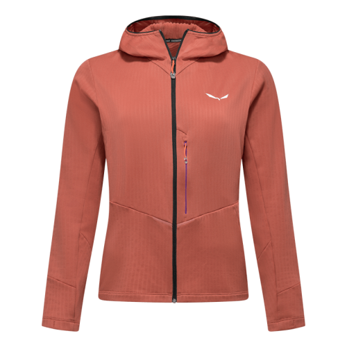 Дамско поларено яке Salewa Pedroc PL 3 HD Jacket Women Etruscan Red