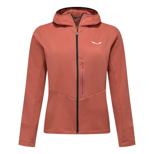 Дамско поларено яке Salewa Pedroc PL 3 HD Jacket Women Etruscan Red