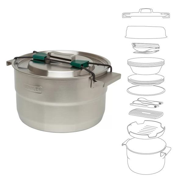 Къмпинг комплект за готвене Stanley Base Camp Cook Set Steel