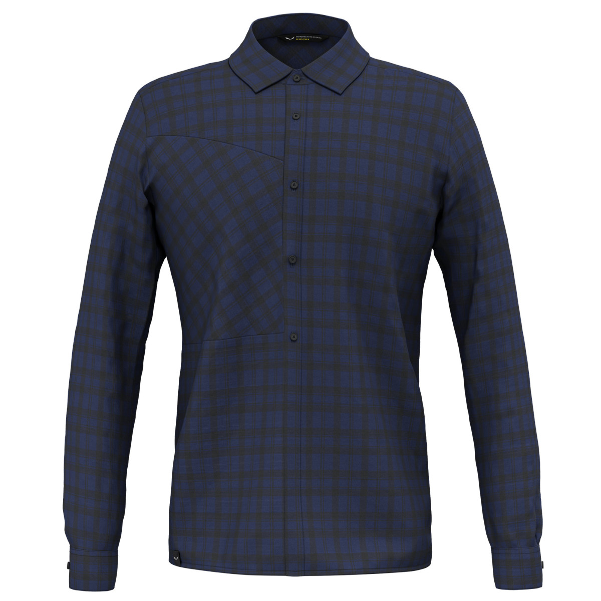Мъжка туристическа риза Salewa Fanes Flanner 5 Polarlite Shirt Men Navy/Black Out