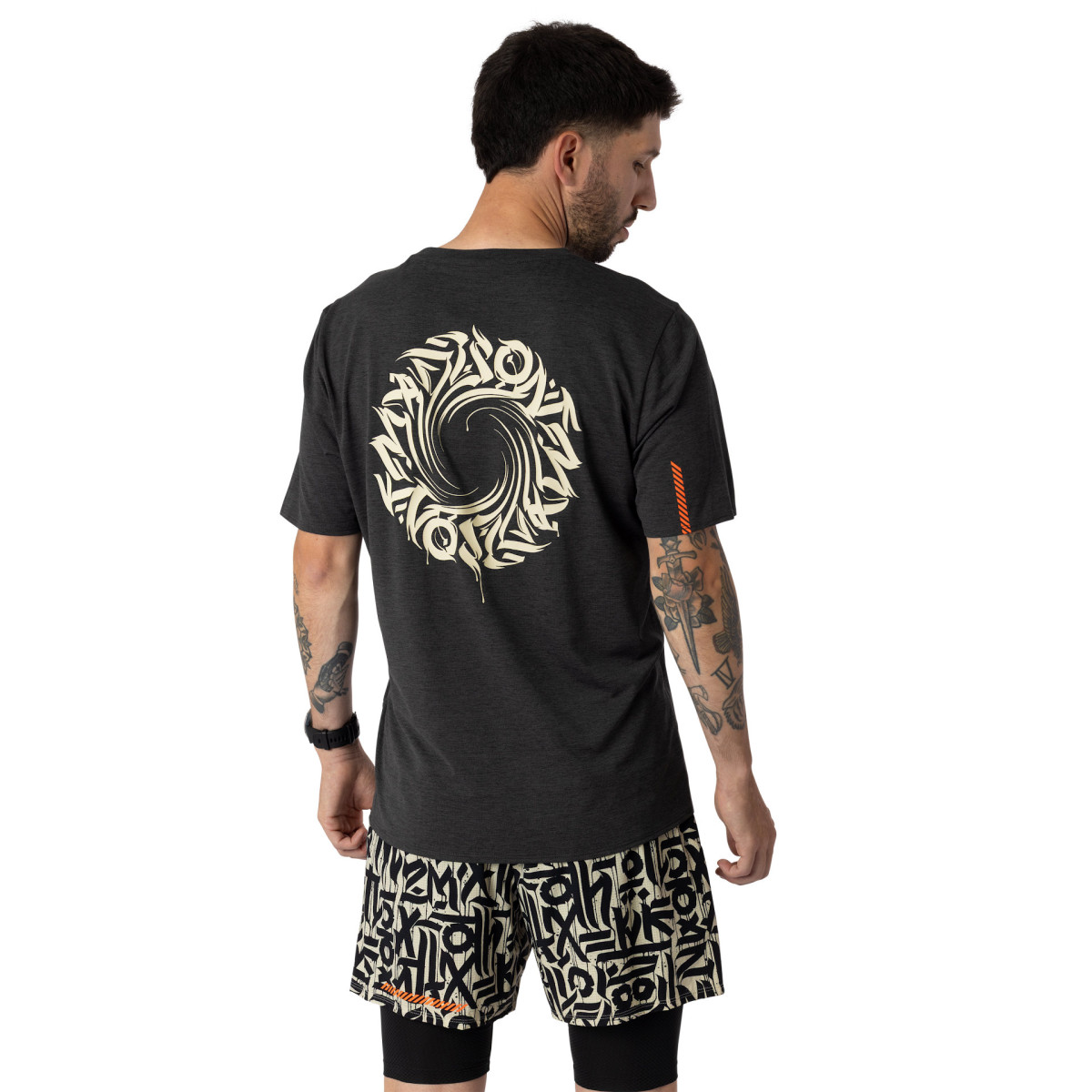 Мъжка туристическа тениска Dynafit Trail T-Shirt Men Black Out/Overcast