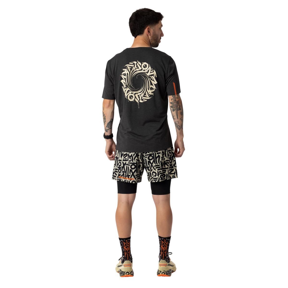 Мъжка туристическа тениска Dynafit Trail T-Shirt Men Black Out/Overcast
