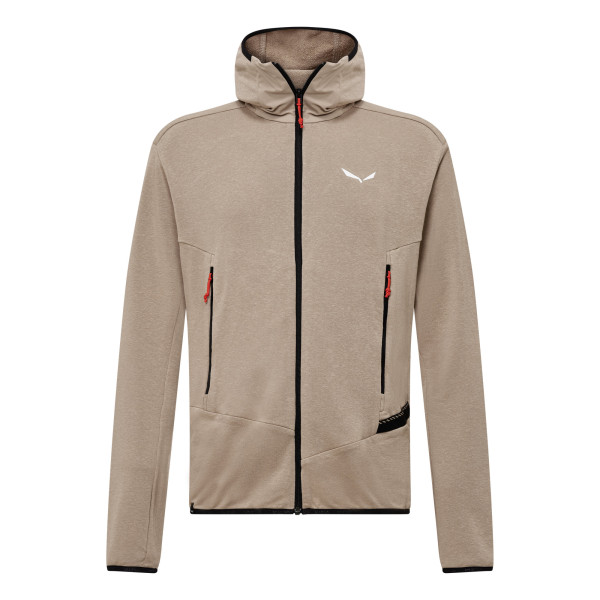 Мъжко поларено яке Salewa Agner Hemp 2 Hooded Jacket Men Quicksand