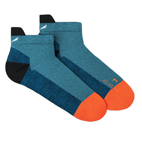Мъжки туристически чорапи Salewa Mountain Trainer Merino Low Cut Socks Men Cendre Blue
