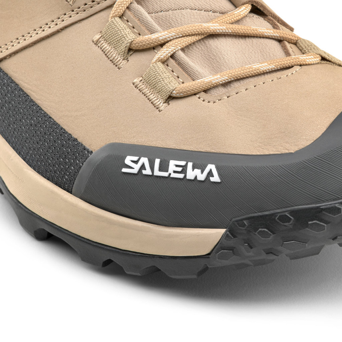 Дамски туристически обувки Salewa Puez Leather Mid Powertex Shoe Women Quicksand/Onyx