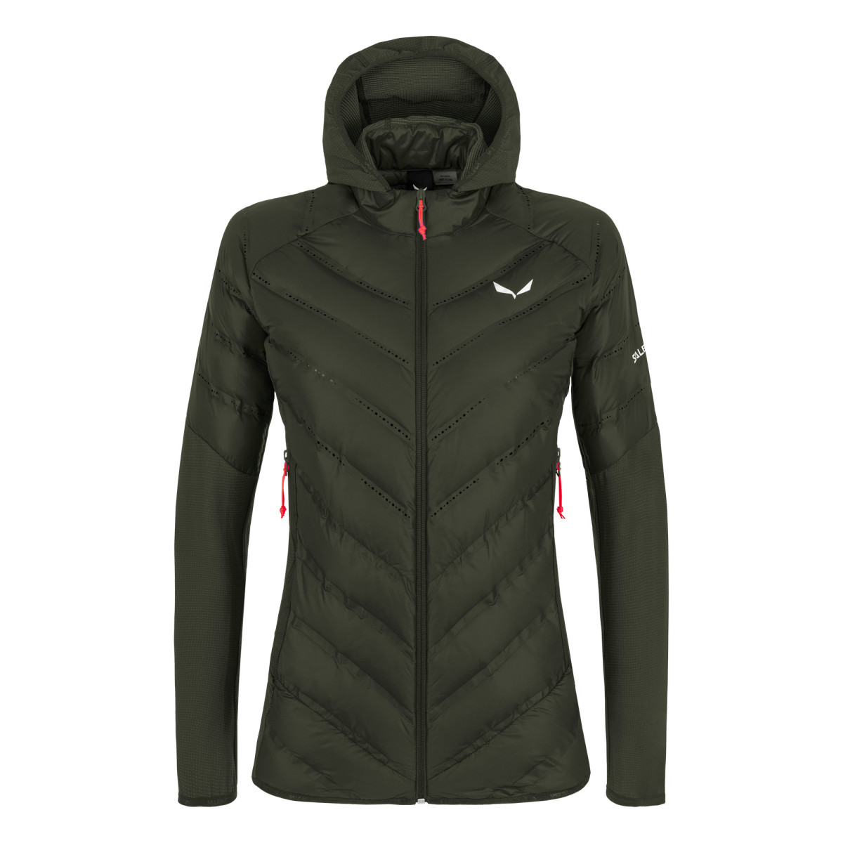 Дамско пухено яке Salewa Agner Hybrid RDS Down Jacket Women Dark Olive