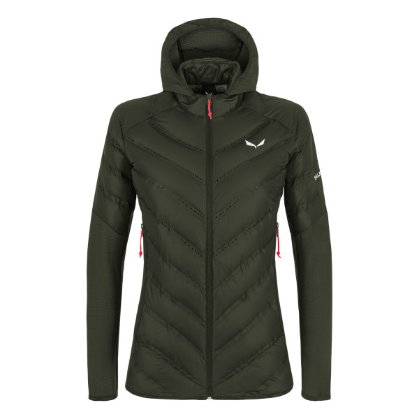 Дамско пухено яке Salewa Agner Hybrid RDS Down Jacket Women Dark Olive