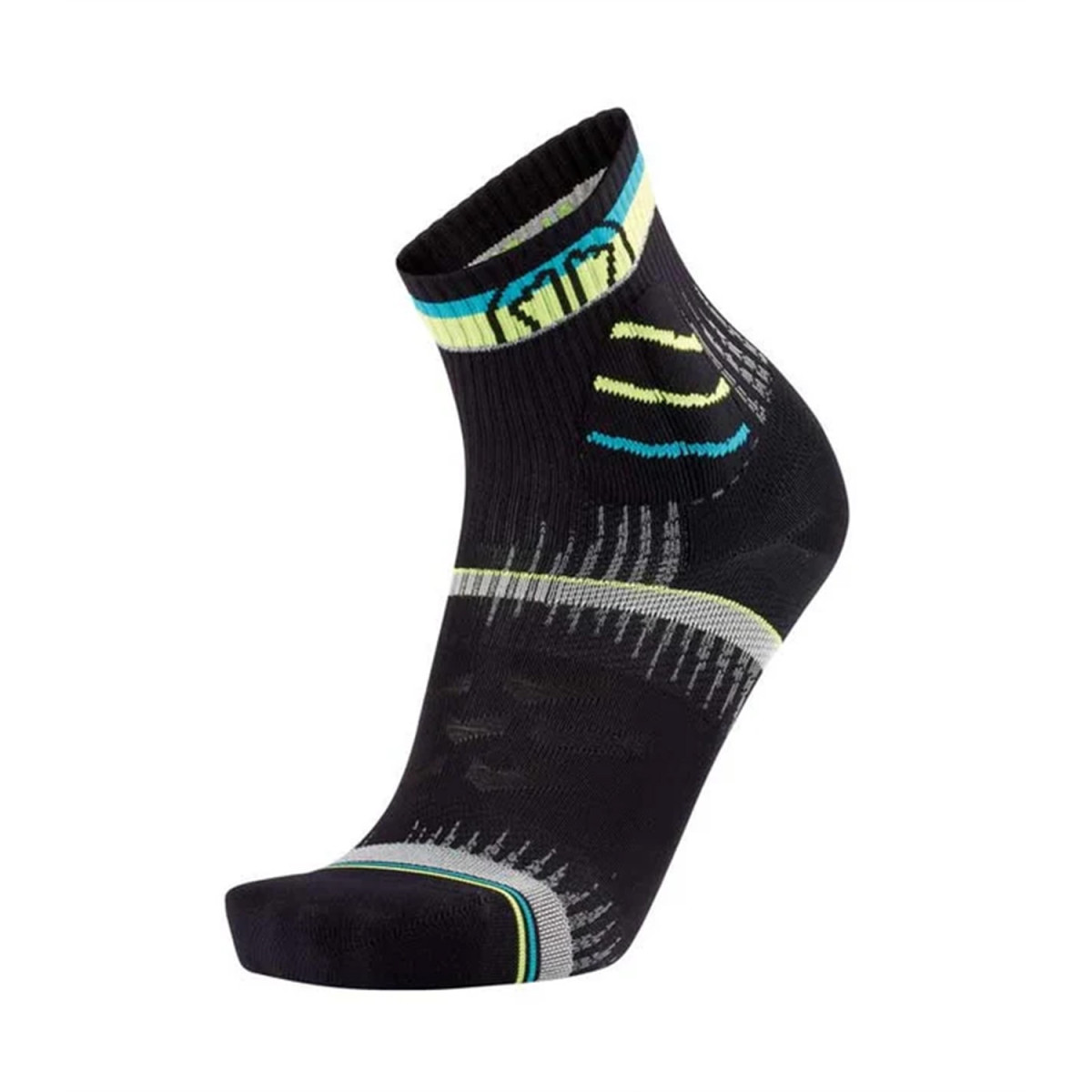 Чорапи за бягане Sidas Trail Ultra Running Socks Black/Yellow