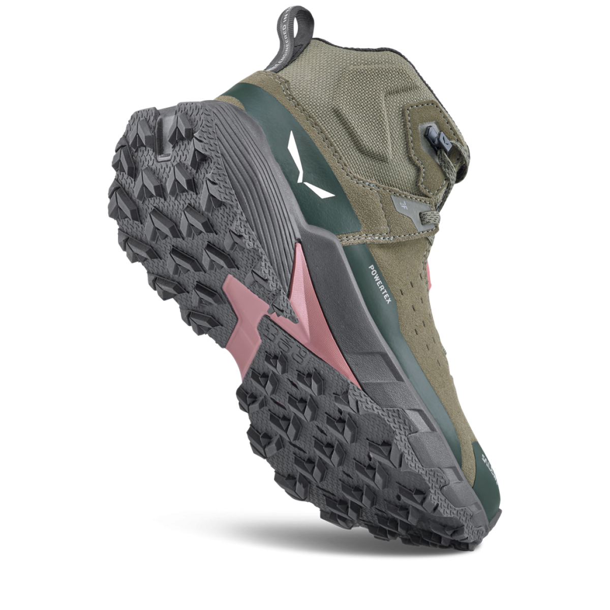 Дамски туристически обувки Salewa Pedroc 2 Leather Mid Powertex Boot Women Faded Green/Dark Olive