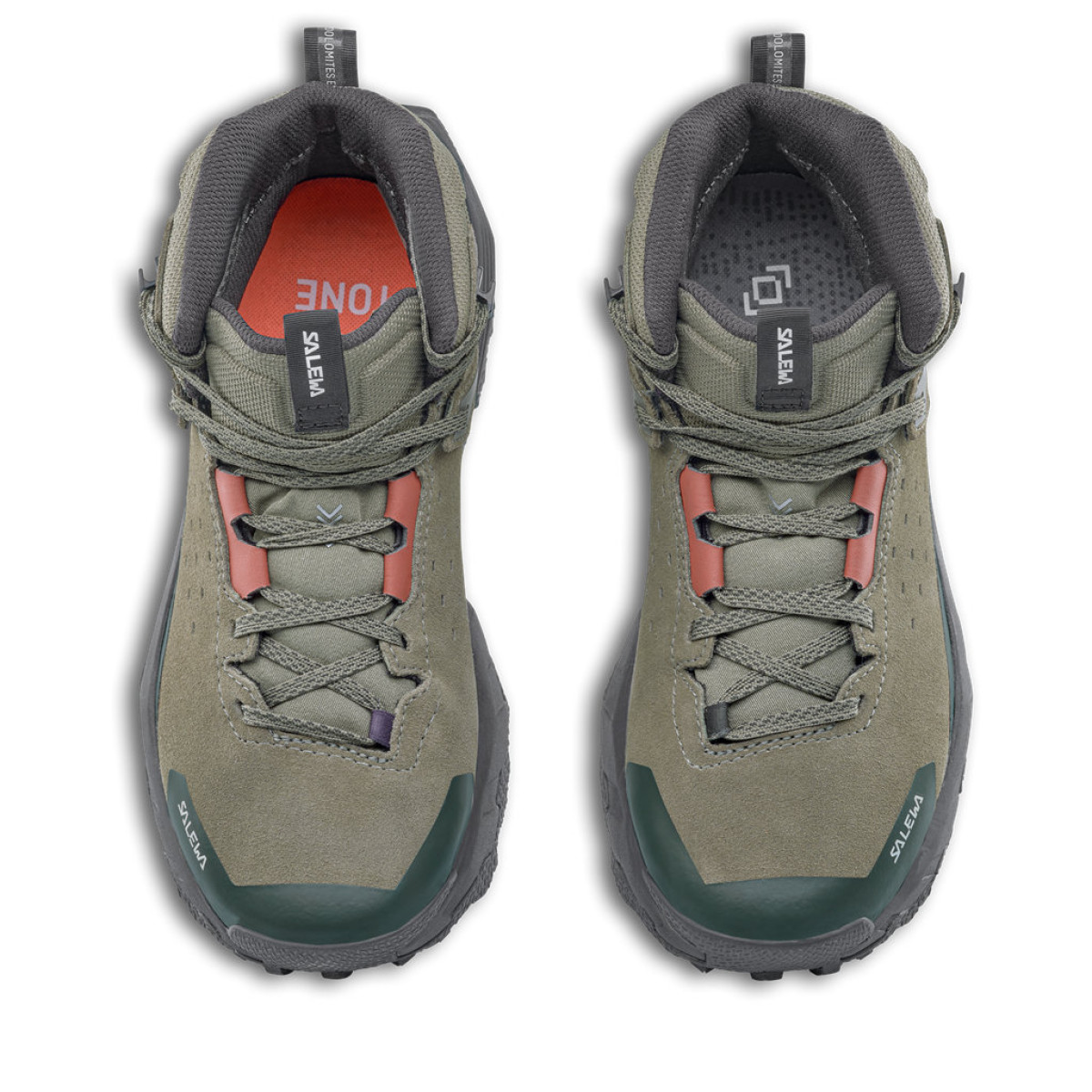 Дамски туристически обувки Salewa Pedroc 2 Leather Mid Powertex Boot Women Faded Green/Dark Olive