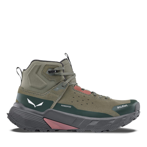 Дамски туристически обувки Salewa Pedroc 2 Leather Mid Powertex Boot Women Faded Green/Dark Olive
