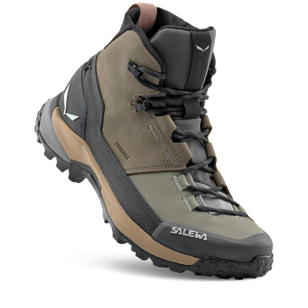 Дамски туристически обувки Salewa Puez Leather Mid PTX Shoes Women Bungee Cord/Onyx