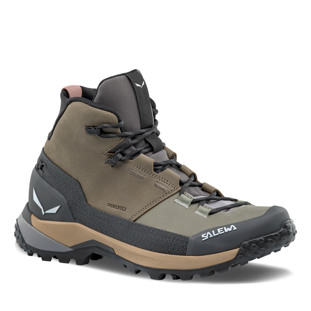 Дамски туристически обувки Salewa Puez Leather Mid PTX Shoes Women Bungee Cord/Onyx