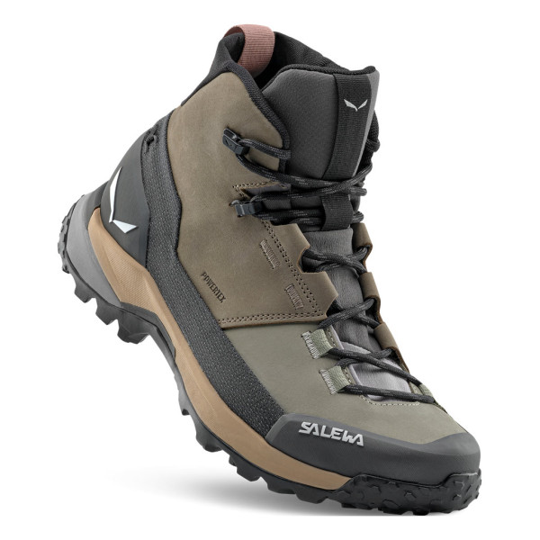 Дамски туристически обувки Salewa Puez Leather Mid PTX Shoes Women Bungee Cord/Onyx