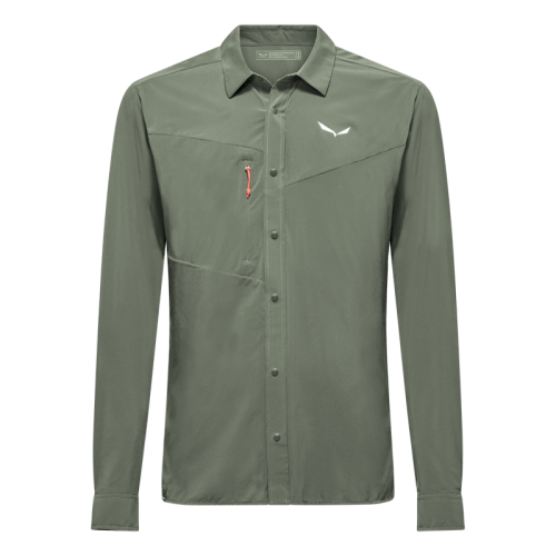 Мъжка риза с дълъг ръкав Salewa Puez Longsleeve Shirt Men Faded Green