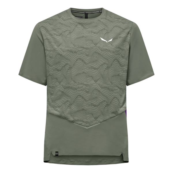 Мъжка туристическа тениска Salewa Pedroc Tech Dry'Ton T-Shirt Men Faded Green