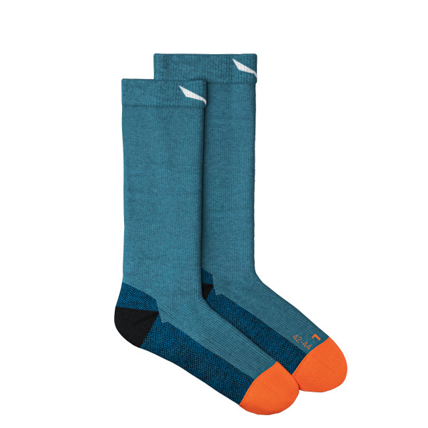 Мъжки туристически чорапи Salewa Mountain Trainer Merino Quarter Socks Men Cendre Blue