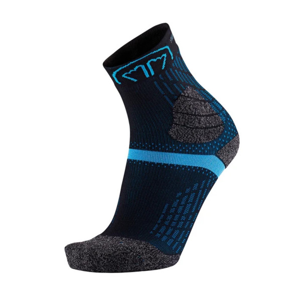 Чорапи за трейл бягане Sidas Trail Double Trail Running Socks Black/Turquoise