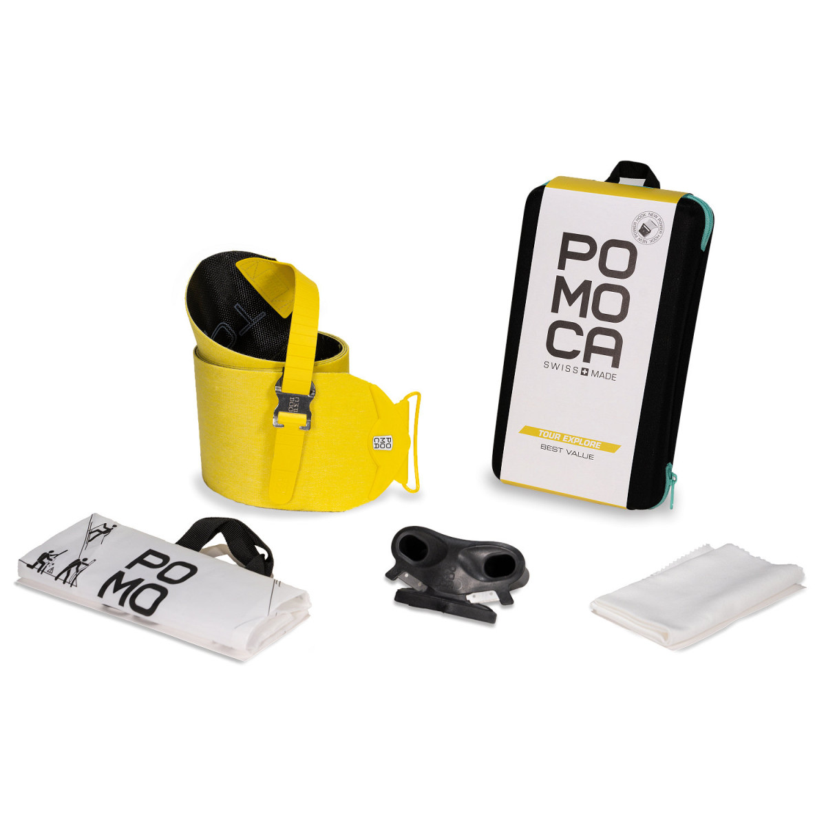 Колани за ски Pomoca Climb 2.0 Ready2climb 130mm v2 Ski Skins Yellow