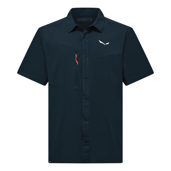 Мъжка риза с къс ръкав Salewa Puez Shortsleeve Shirt Men Blueberry