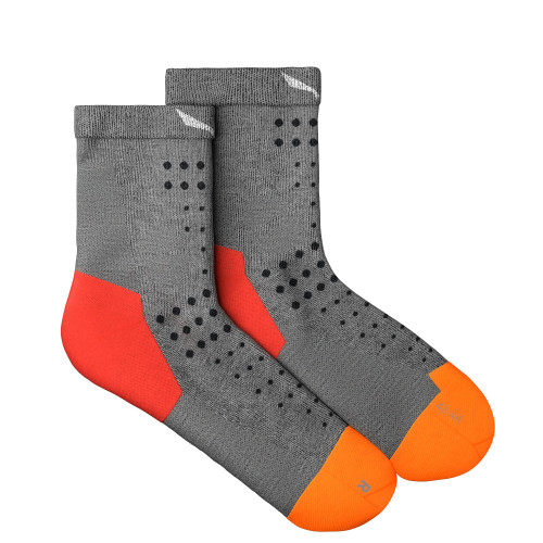 Мъжки чорапи Salewa Pedroc Merino Quarter Socks Men Light Grey Melange
