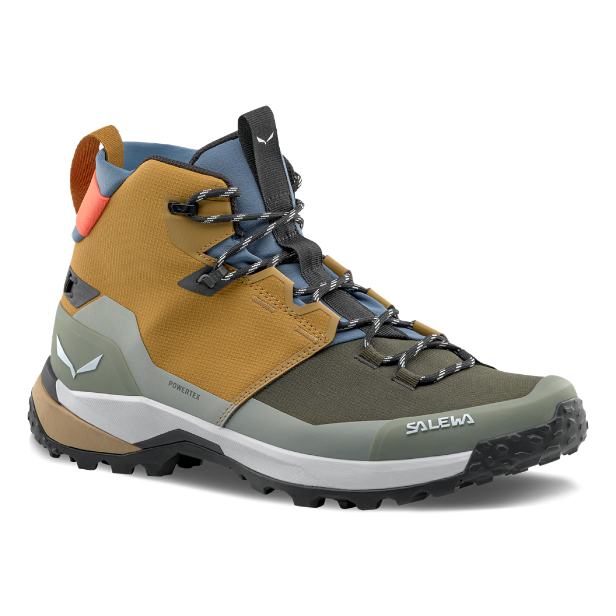 Мъжки туристически обувки Salewa Puez 2 Mid Powertex Boot Men Golden Brown/Shadow