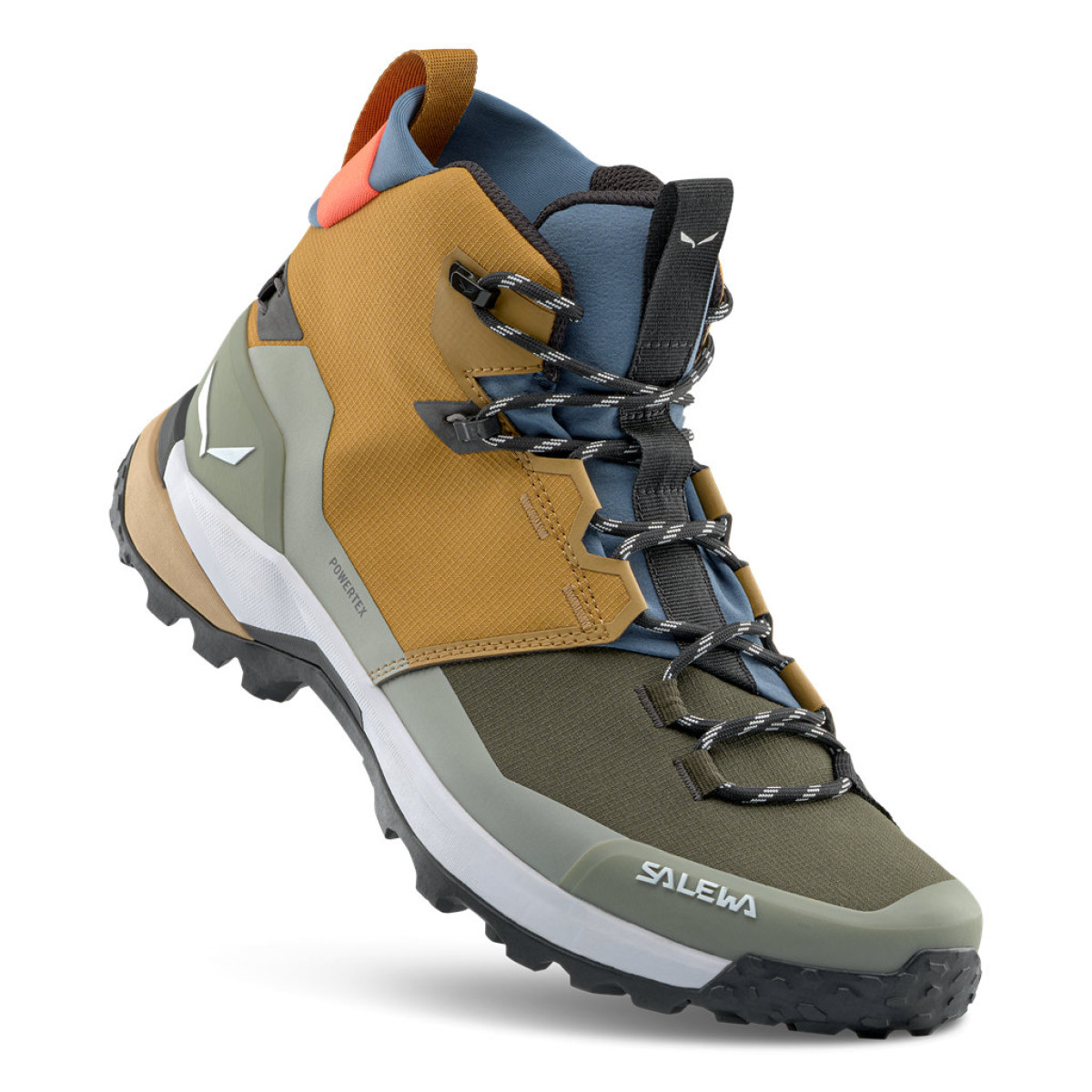 Мъжки туристически обувки Salewa Puez 2 Mid Powertex Boot Men Golden Brown/Shadow
