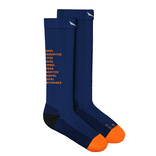 Мъжки туристически чорапи Salewa Ortles Dolomites Merino Crew Socks Men Electric