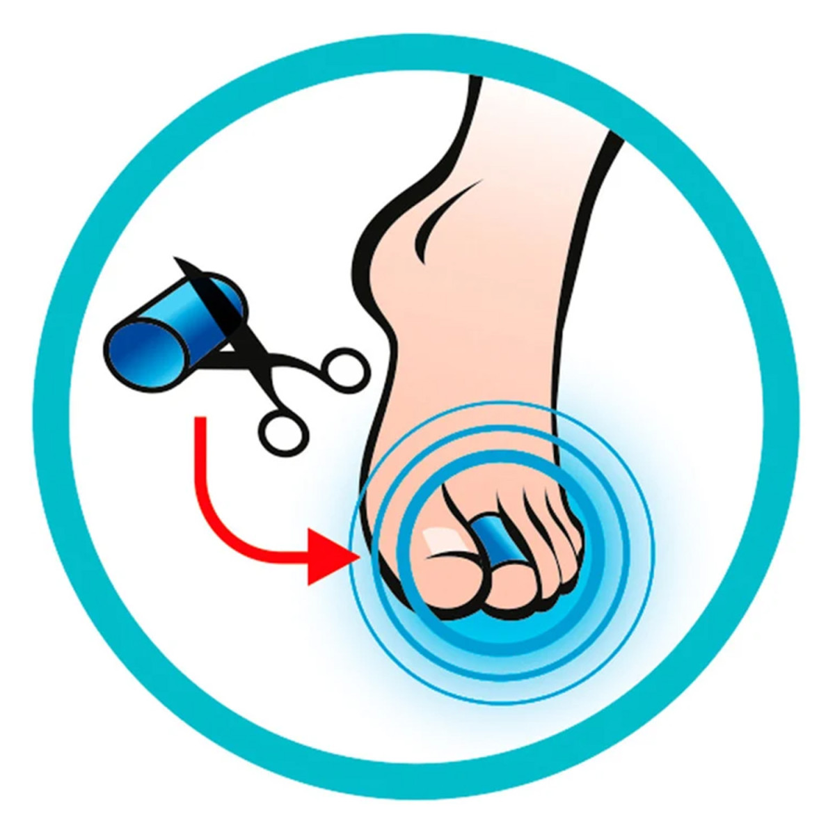 Защита за пръстите на краката Sidas Gel Toe Wrap