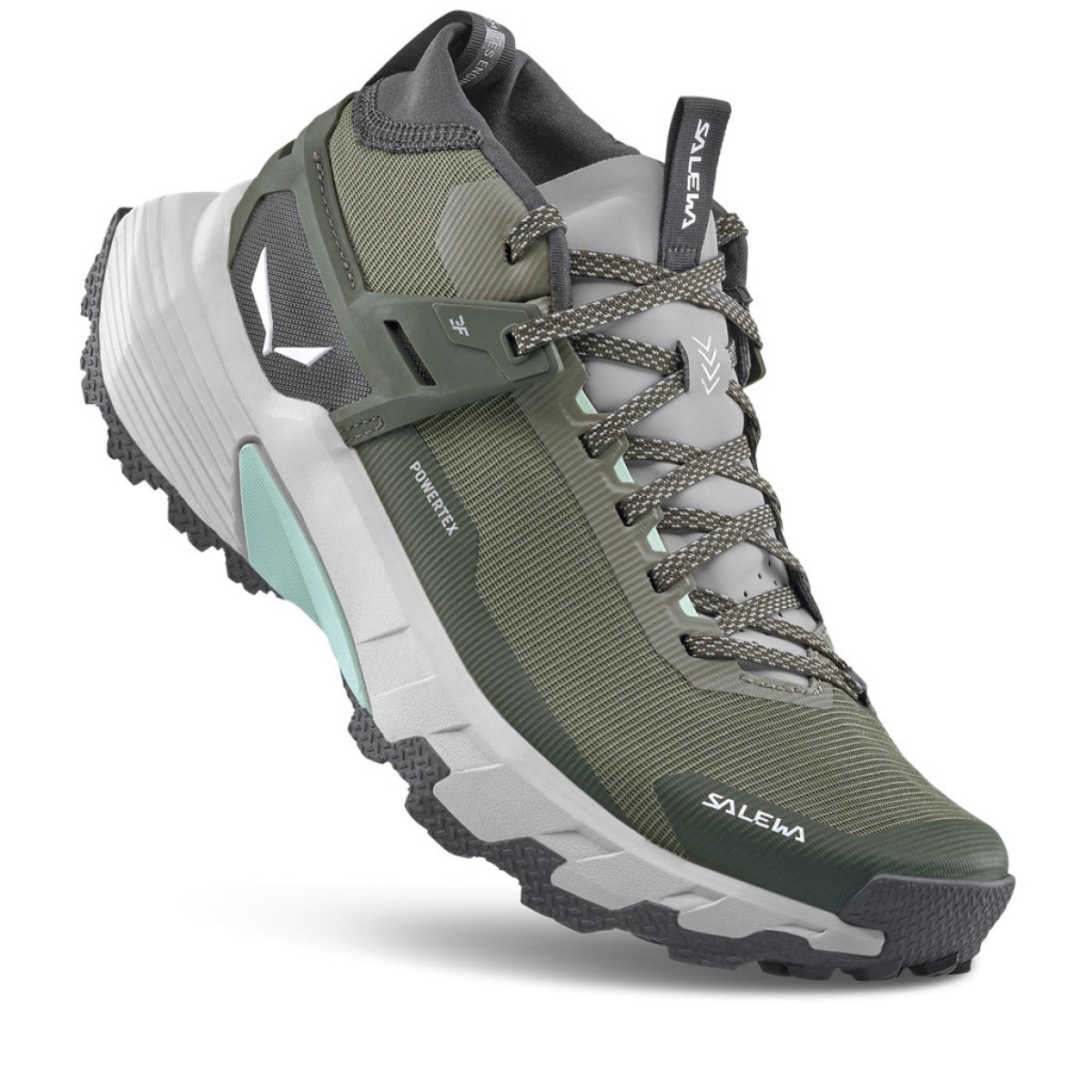 Дамски туристически обувки Salewa Pedroc 2 Mid Powertex Shoe Women Faded green/Dark Olive