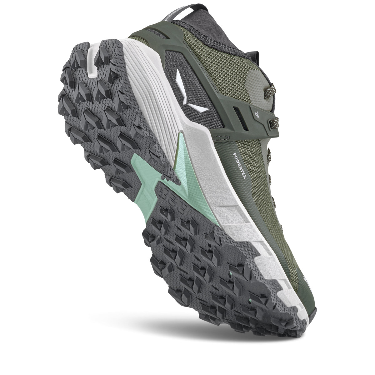 Дамски туристически обувки Salewa Pedroc 2 Mid Powertex Shoe Women Faded green/Dark Olive