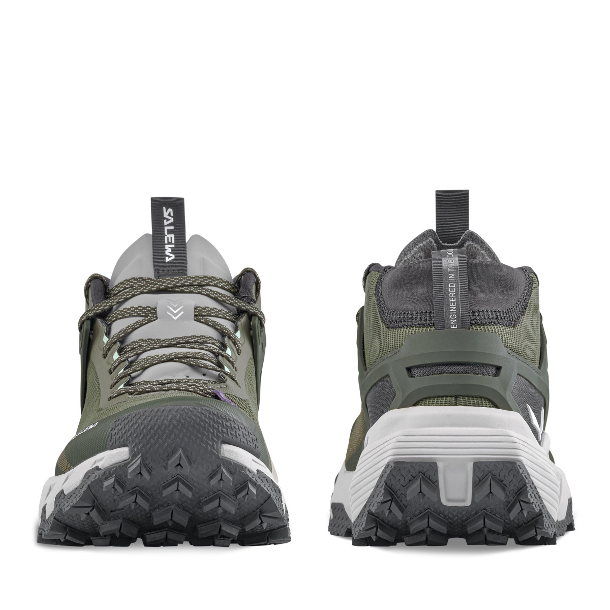 Дамски туристически обувки Salewa Pedroc 2 Mid Powertex Shoe Women Faded green/Dark Olive