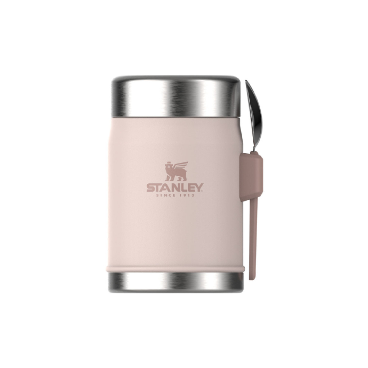 Кутия за храна + прибор Stanley Classic Food Jar + Spork 0.4L Rose Quartz