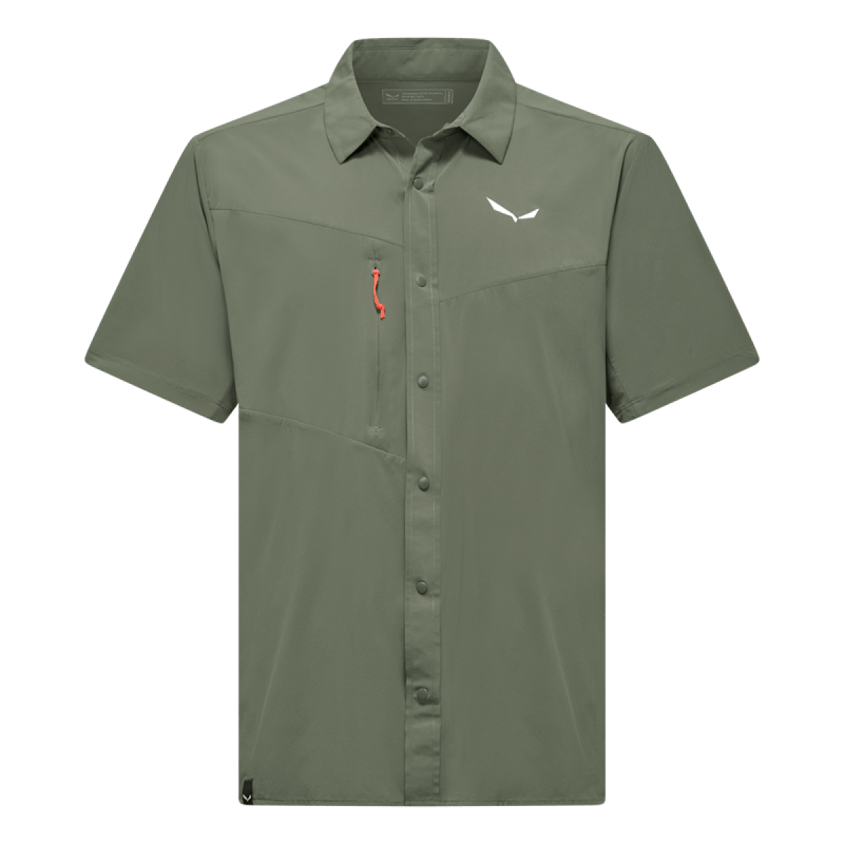 Мъжка риза с къс ръкав Salewa Puez Shortsleeve Shirt Men Faded Green