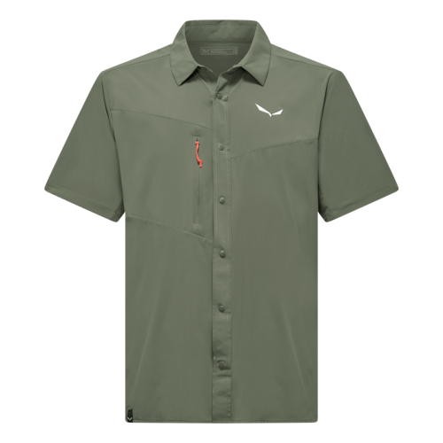 Мъжка риза с къс ръкав Salewa Puez Shortsleeve Shirt Men Faded Green