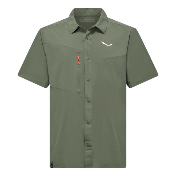 Мъжка риза с къс ръкав Salewa Puez Shortsleeve Shirt Men Faded Green