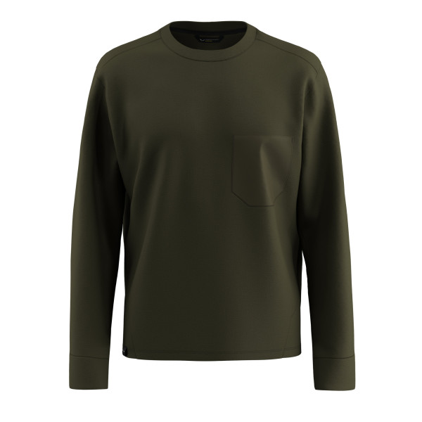 Мъжки суитшърт Salewa Fanes Dry Pullover Men Dark Olive