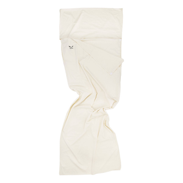 Памучен чаршаф/калъф за спален чувал Salewa Cotton-Feel Sleeping Bag Liner Silverized Offwhite