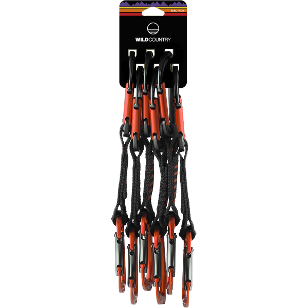 Сет примка с карабинери Wild Country Electron Sport Quickdraw Set Orange/Black